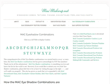 Tablet Screenshot of macmakeup.net